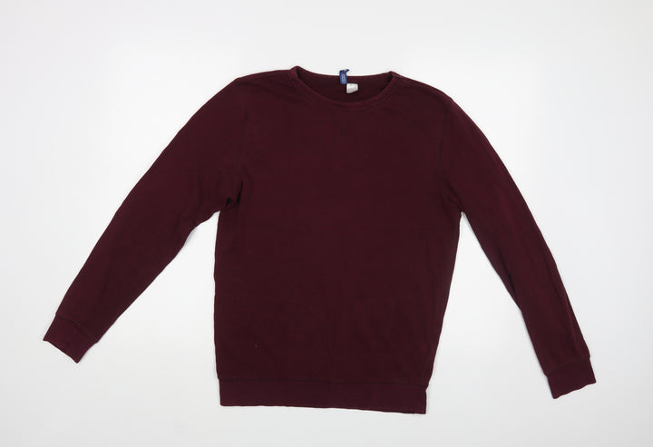 H&M Mens Purple   Pullover Sweatshirt Size S