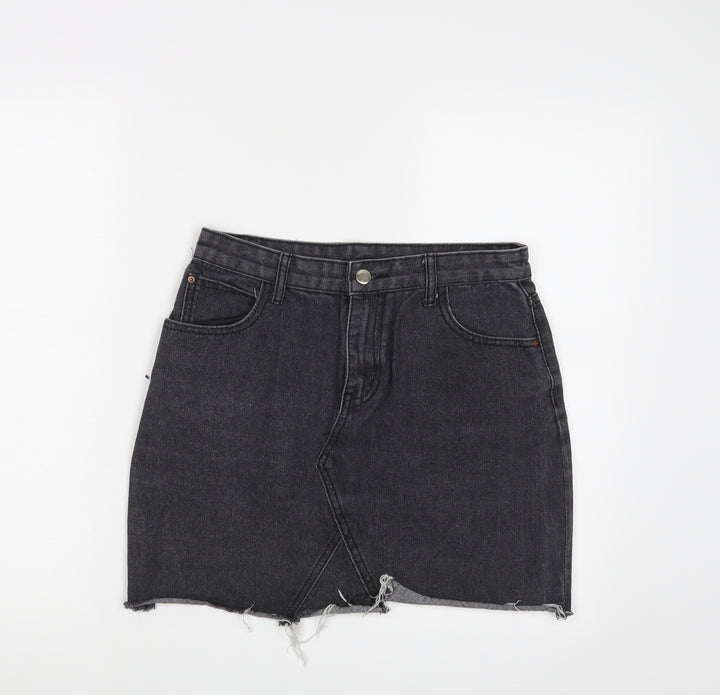 Jeans Womens Grey Mini Skirt Size L