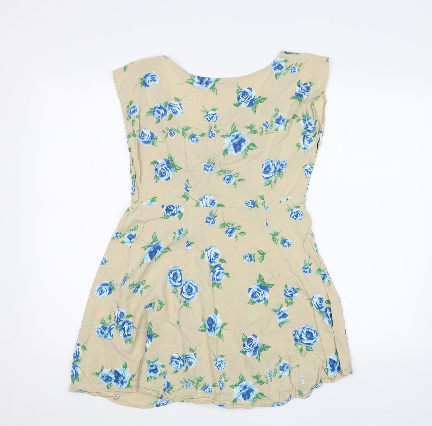 Motel Womens Beige Floral  Fit & Flare  Size XS