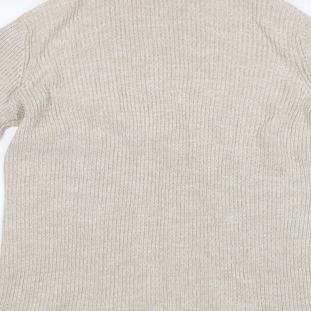 Fat Face Womens Beige   Cardigan Jumper Size 14