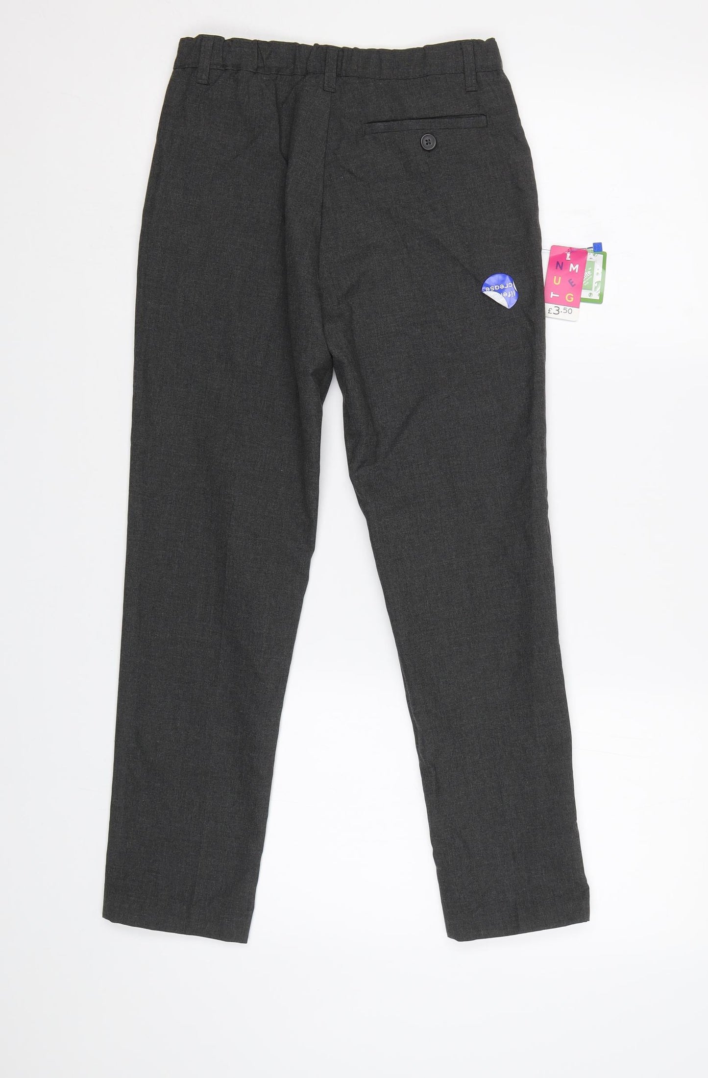 Nutmeg Girls Grey   Dress Pants Trousers Size 9 Years