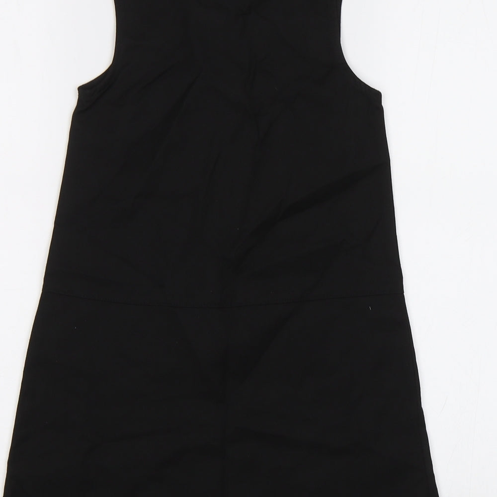 TU Girls Black   Pinafore/Dungaree Dress  Size 6 Years