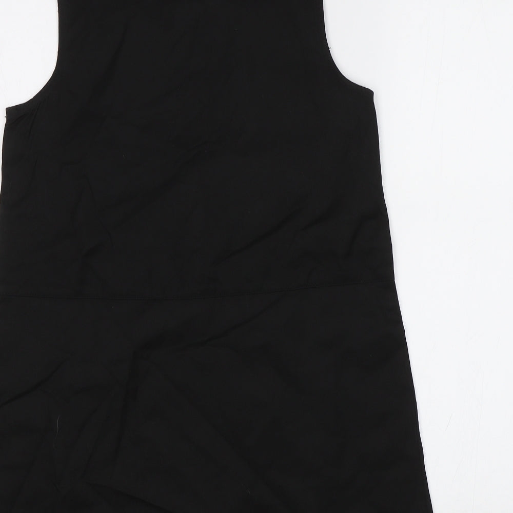 TU Girls Black   Pinafore/Dungaree Dress  Size 9 Years