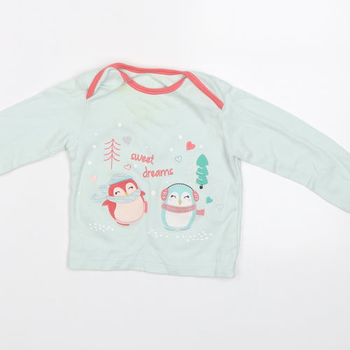 Nutmeg Girls Green   Basic Polo Size 2 Years  - Penguins