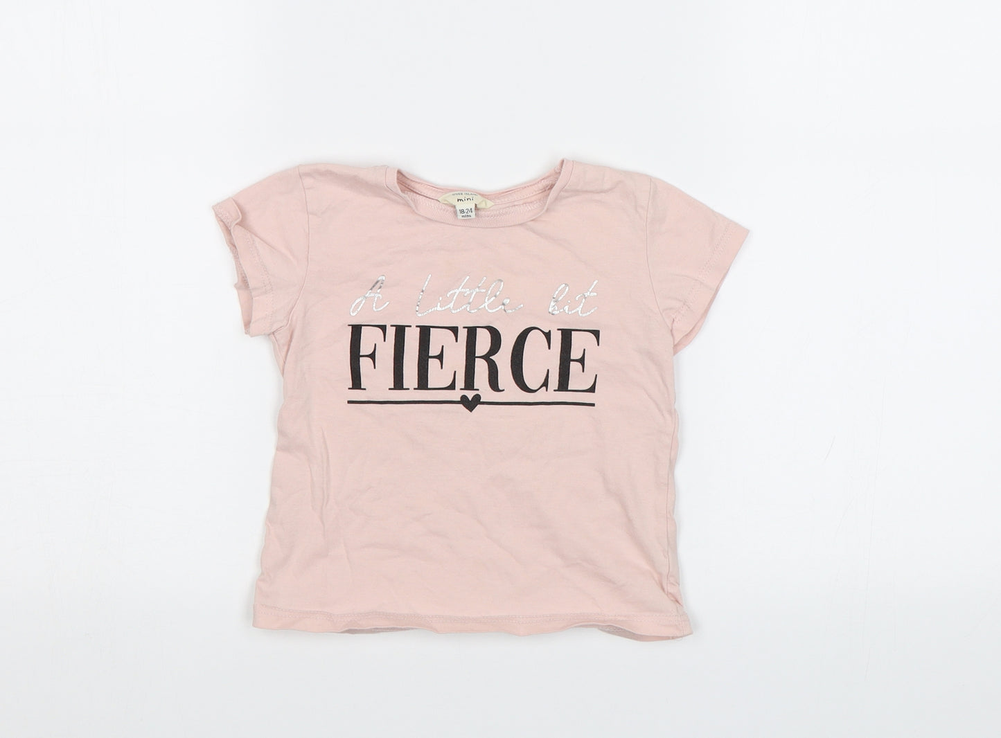 River Island Girls Pink   Basic T-Shirt Size 2 Years