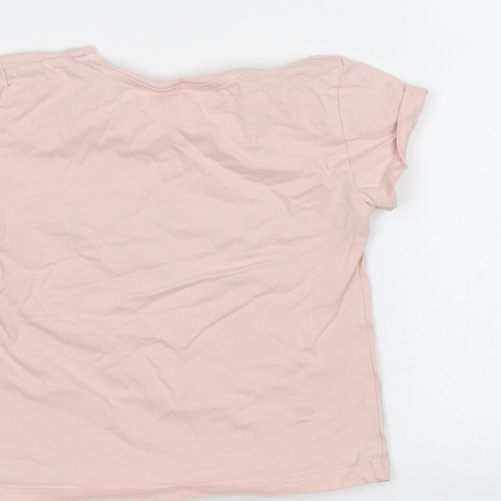 River Island Girls Pink   Basic T-Shirt Size 2 Years
