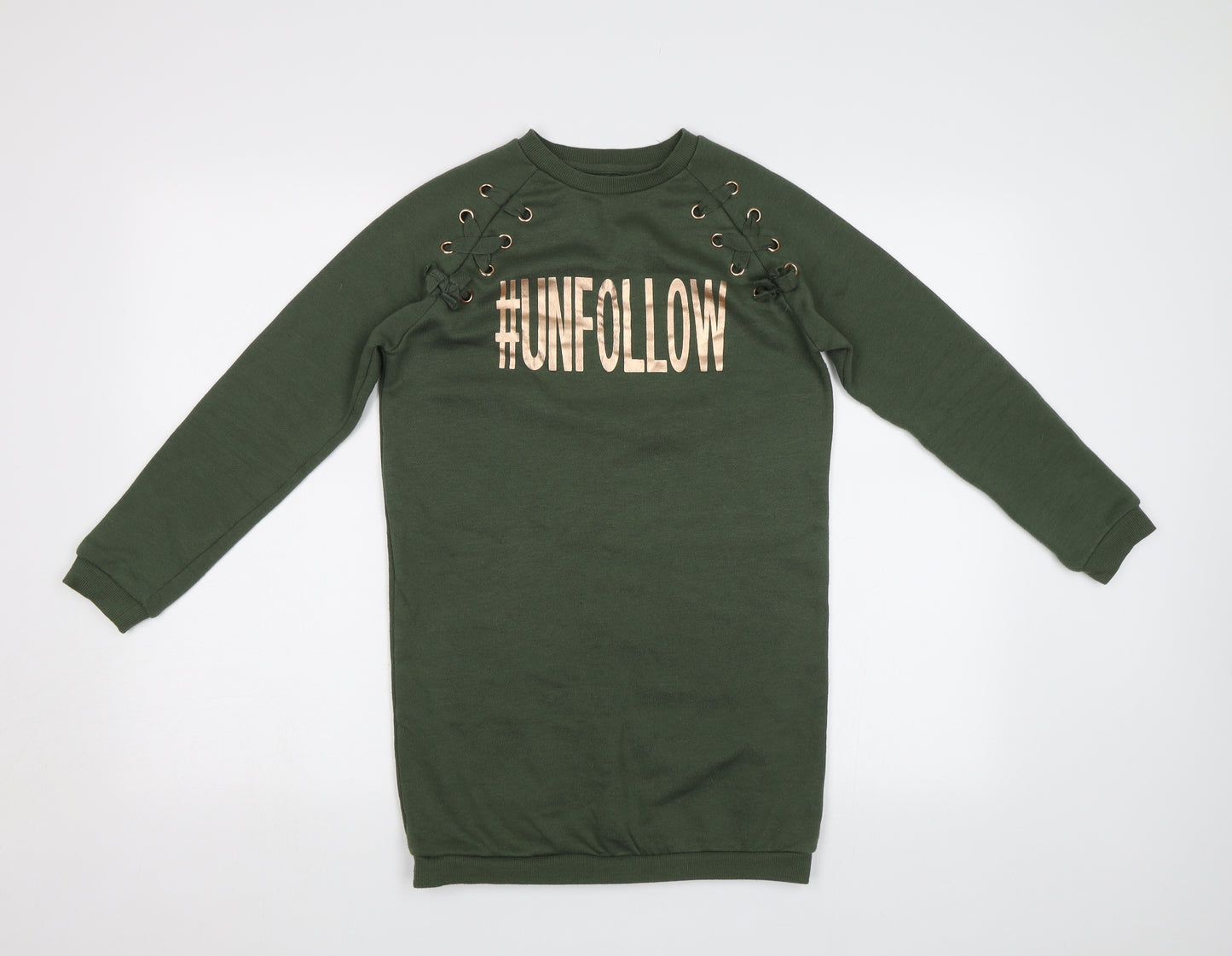 Primark Girls Green   Pullover Sweatshirt Size 10-11 Years