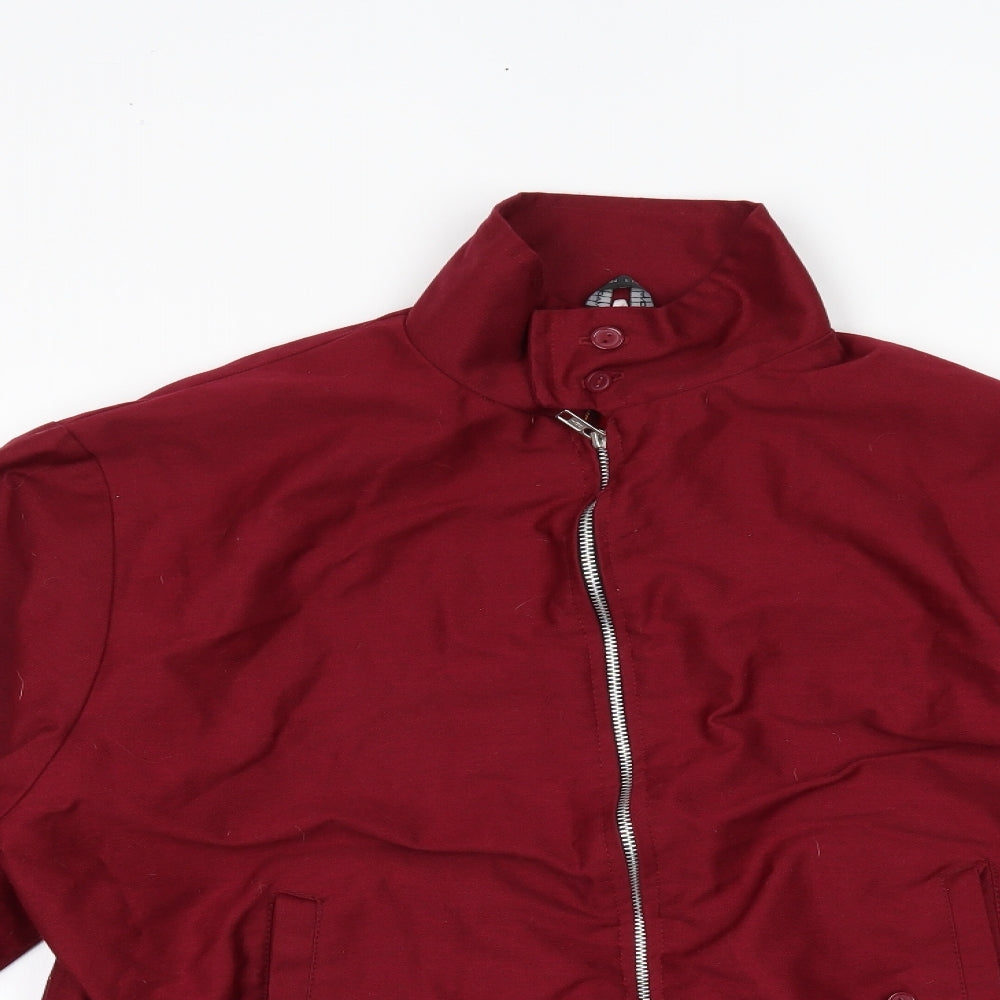 Made in england Mens Red   Bomber Jacket Jacket Size S