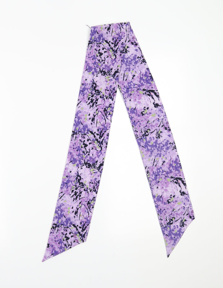 Preowrn Womens Purple Floral   Scarf   - sash