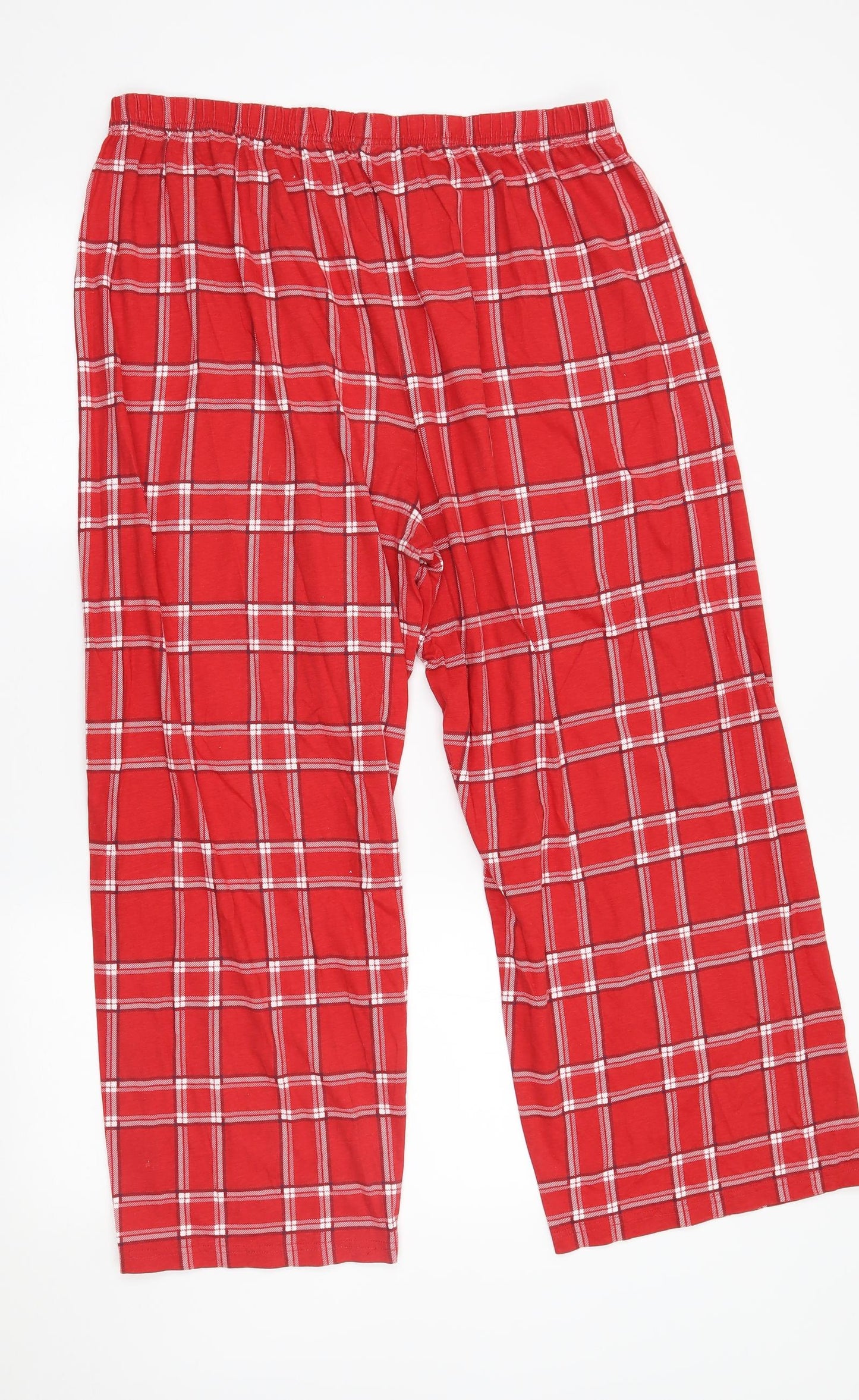 bonmarche Womens Red Plaid   Pyjama Pants Size 20