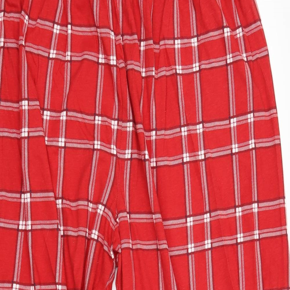 bonmarche Womens Red Plaid   Pyjama Pants Size 20