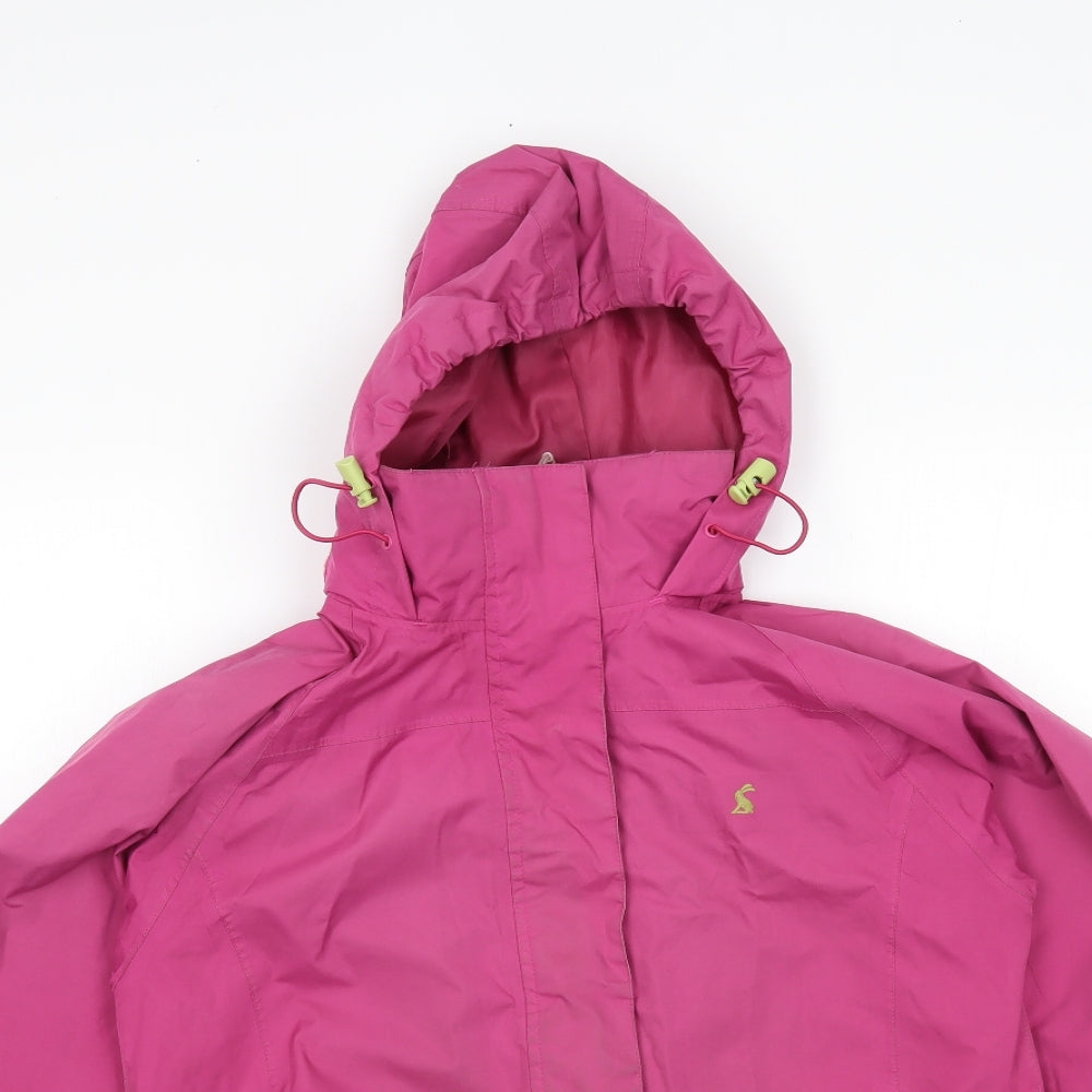 Joules Womens Pink   Rain Coat Coat Size 8