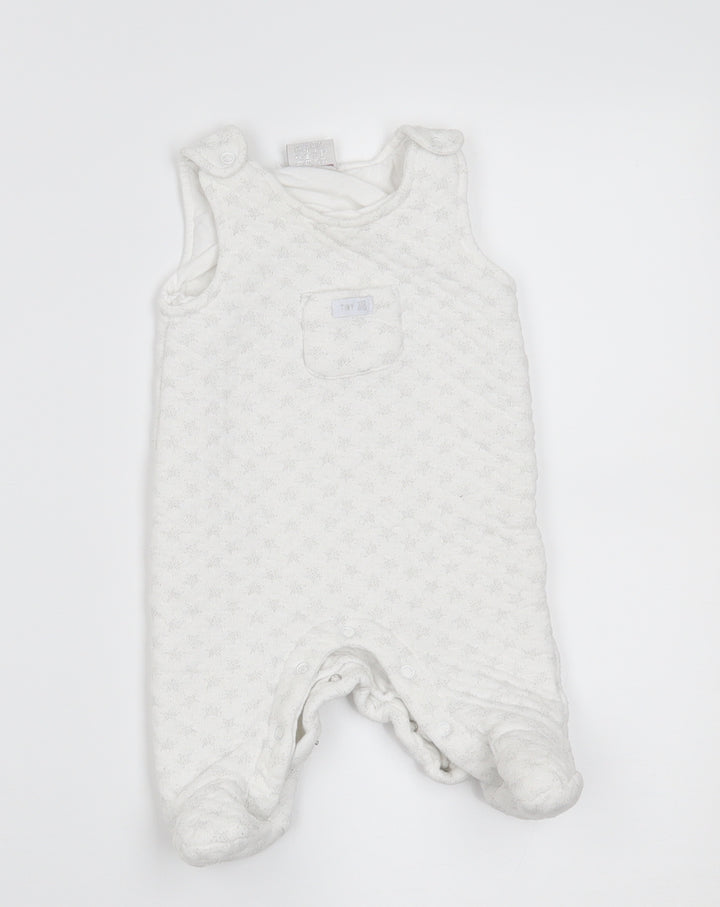 just too cute Baby White Babygrow One-Piece Size 0-3 Months -