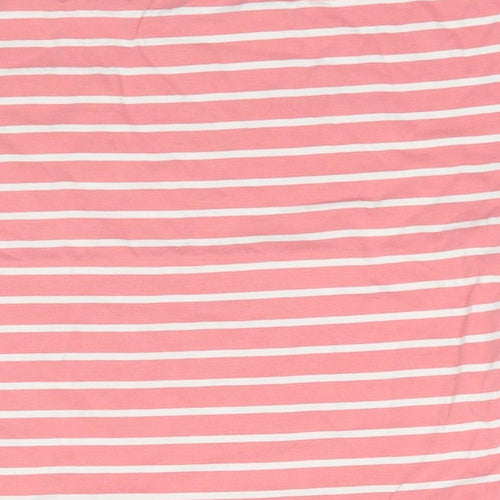 Nutmeg Girls Pink Striped   Pyjama Top Size 6-7 Years