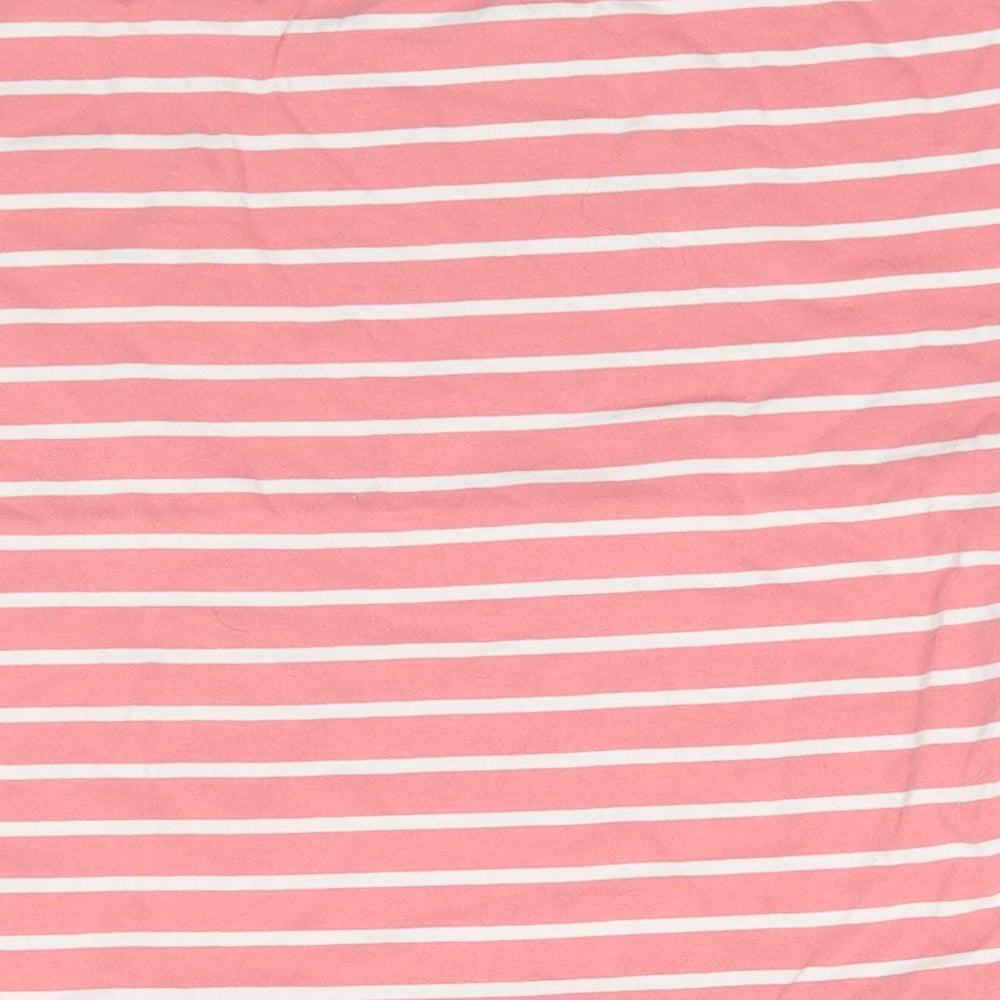 Nutmeg Girls Pink Striped   Pyjama Top Size 6-7 Years