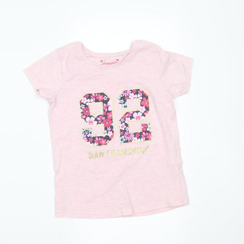 Primark Girls Pink    Pyjama Top Size 6-7 Years