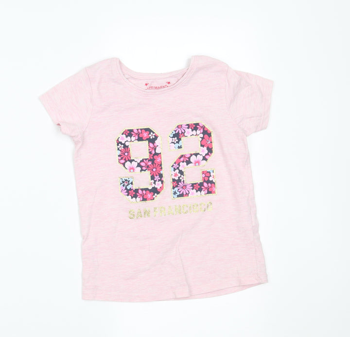 Primark Girls Pink Pyjama Top Size 6-7 Years