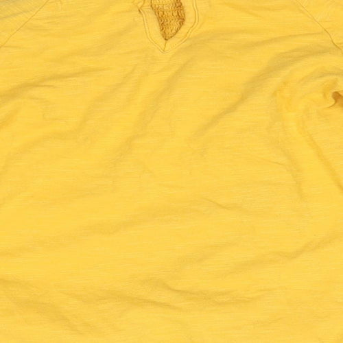 M&S Girls Yellow   Basic Blouse Size 5-6 Years  -