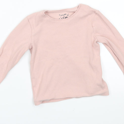 F&F Girls Pink   Pullover Jumper Size 5-6 Years