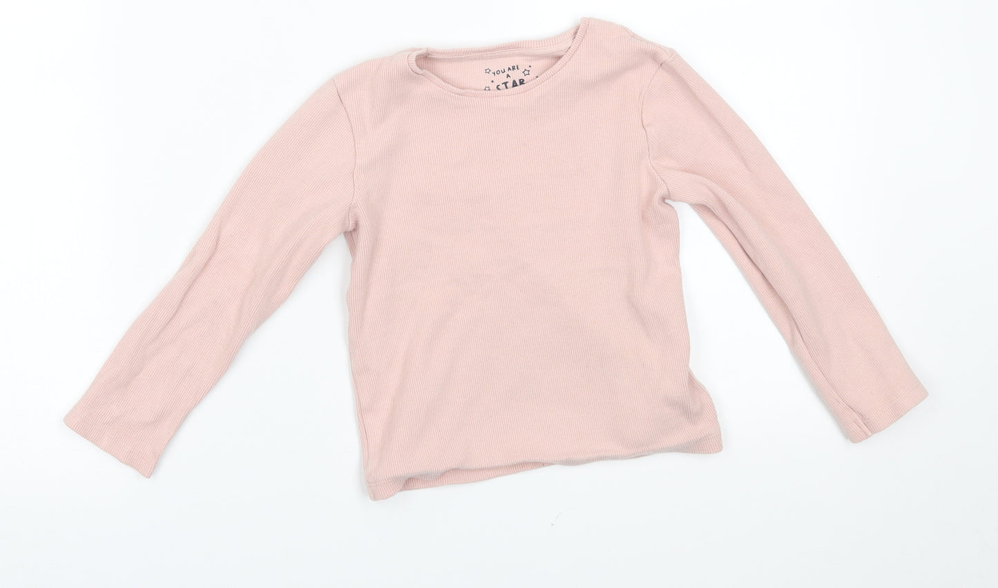 F&F Girls Pink   Pullover Jumper Size 5-6 Years