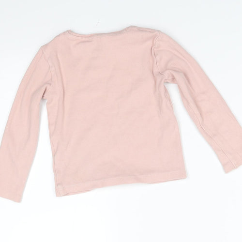 F&F Girls Pink   Pullover Jumper Size 5-6 Years