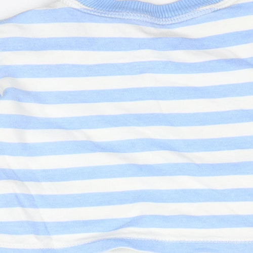 George Baby White Striped  Basic T-Shirt Size 0-3 Months  -