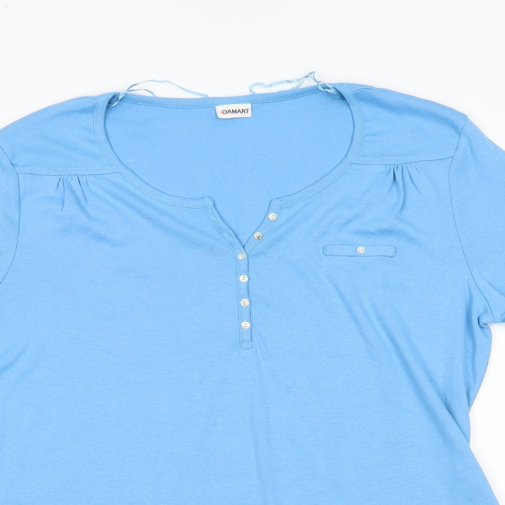 Damart Womens Blue   Basic Blouse Size L