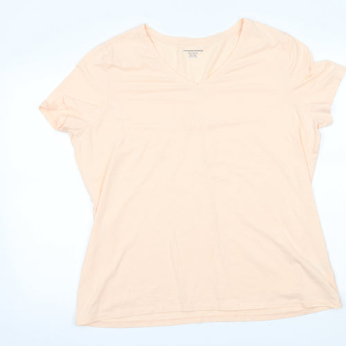 Amazon Womens Beige   Basic T-Shirt Size 2XL
