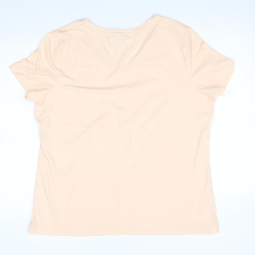 Amazon Womens Beige   Basic T-Shirt Size 2XL