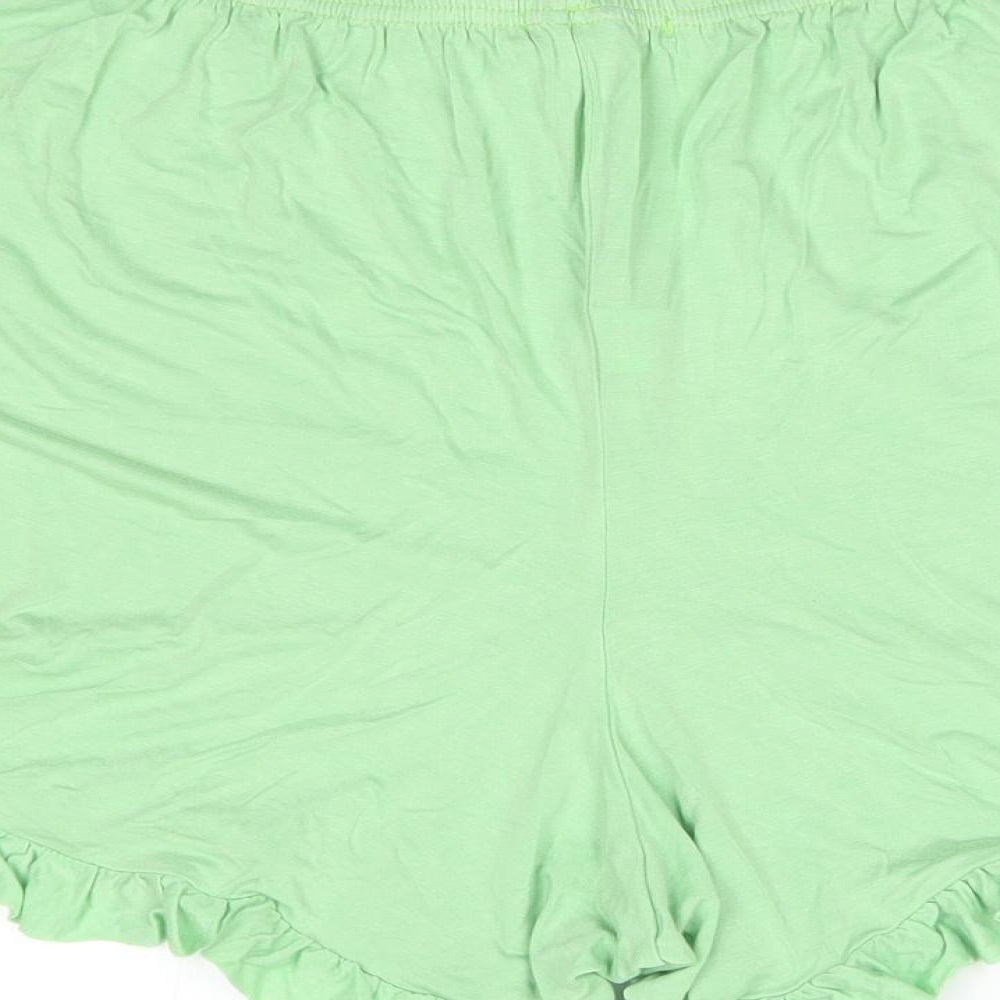 Boohoo Womens Green    Sleep Shorts Size 22