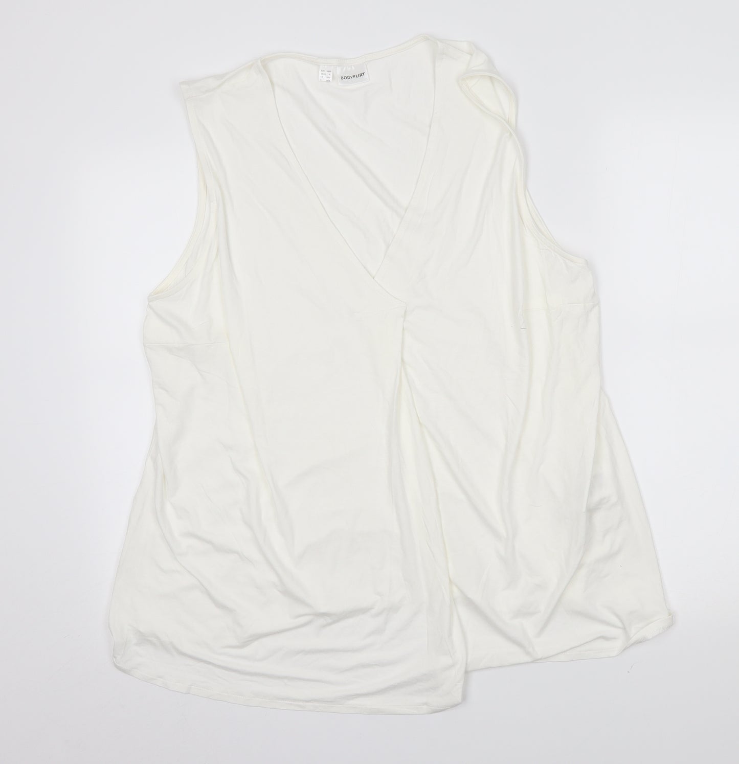 Bodyflirt Womens White   Basic Blouse Size XL
