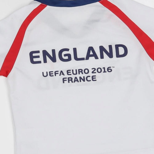 euro 2016 france Girls White   Basic T-Shirt Size 2-3 Years  - england