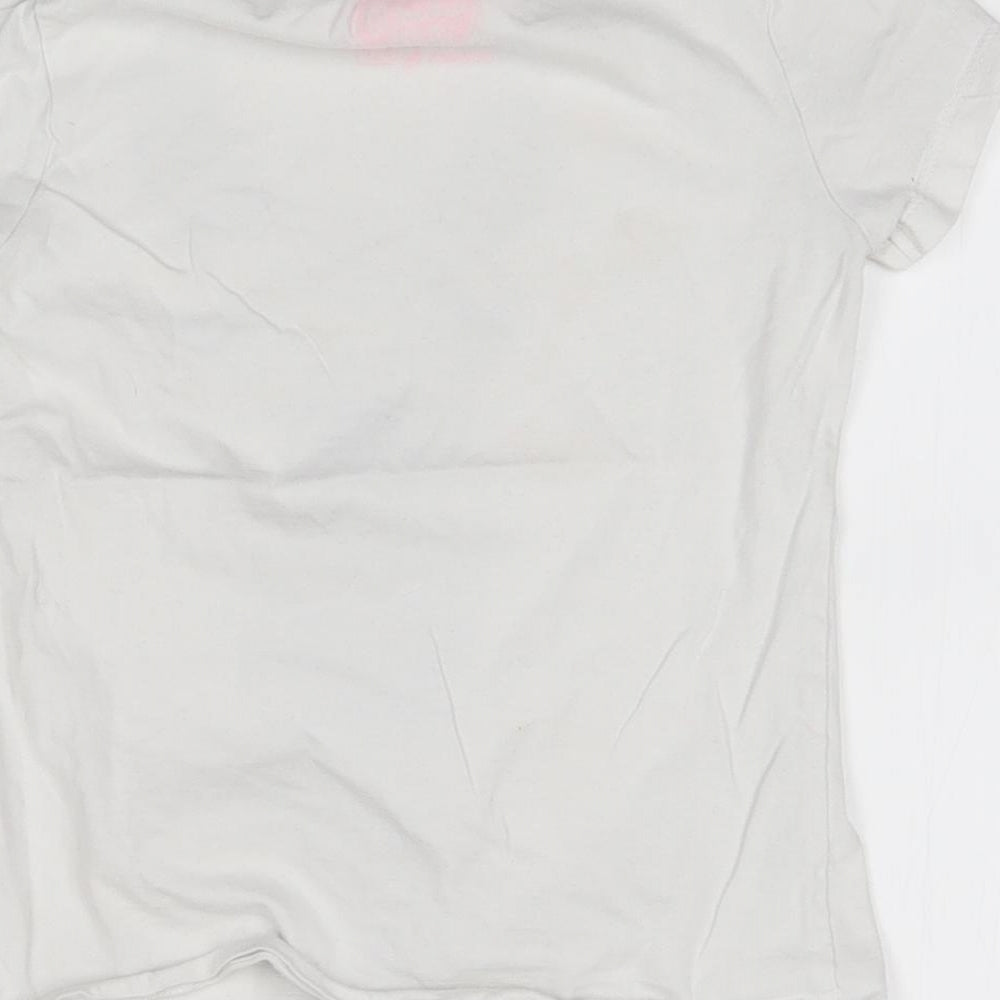F&F Girls White   Basic T-Shirt Size 5-6 Years  - fabulous darling