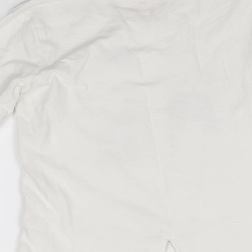 My Weekend Favourites Girls White   Basic T-Shirt Size 7 Years  - grl pwr