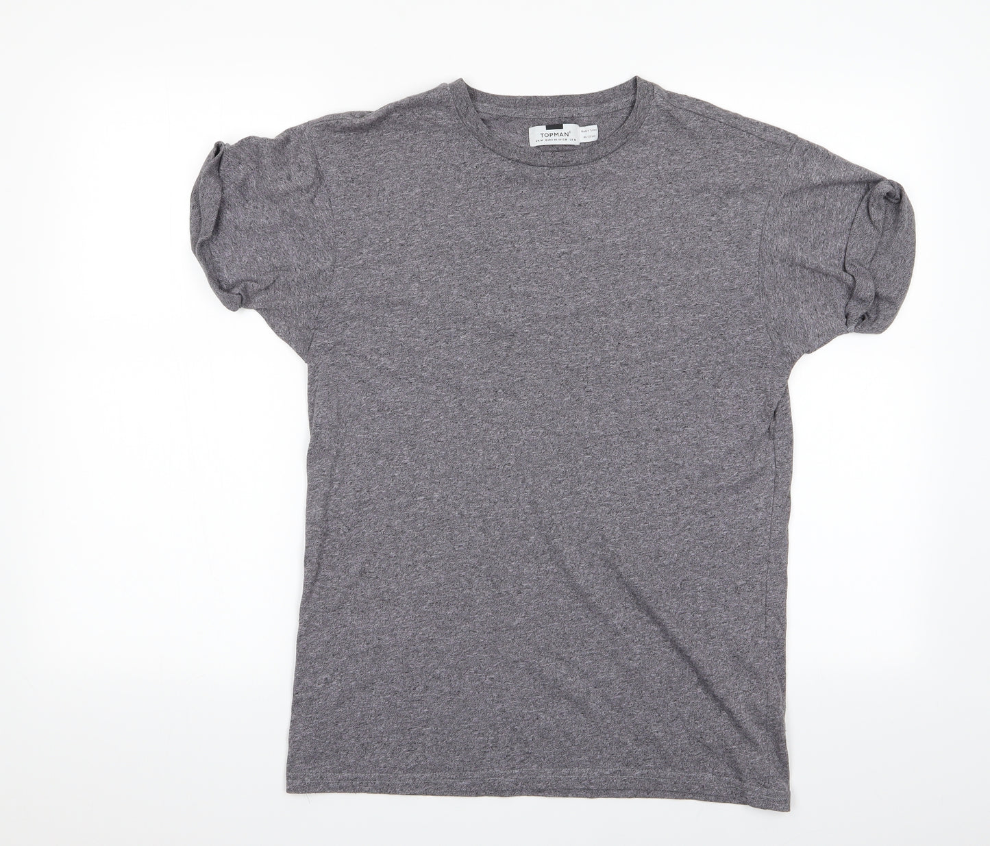 Topman Mens Grey    T-Shirt Size M