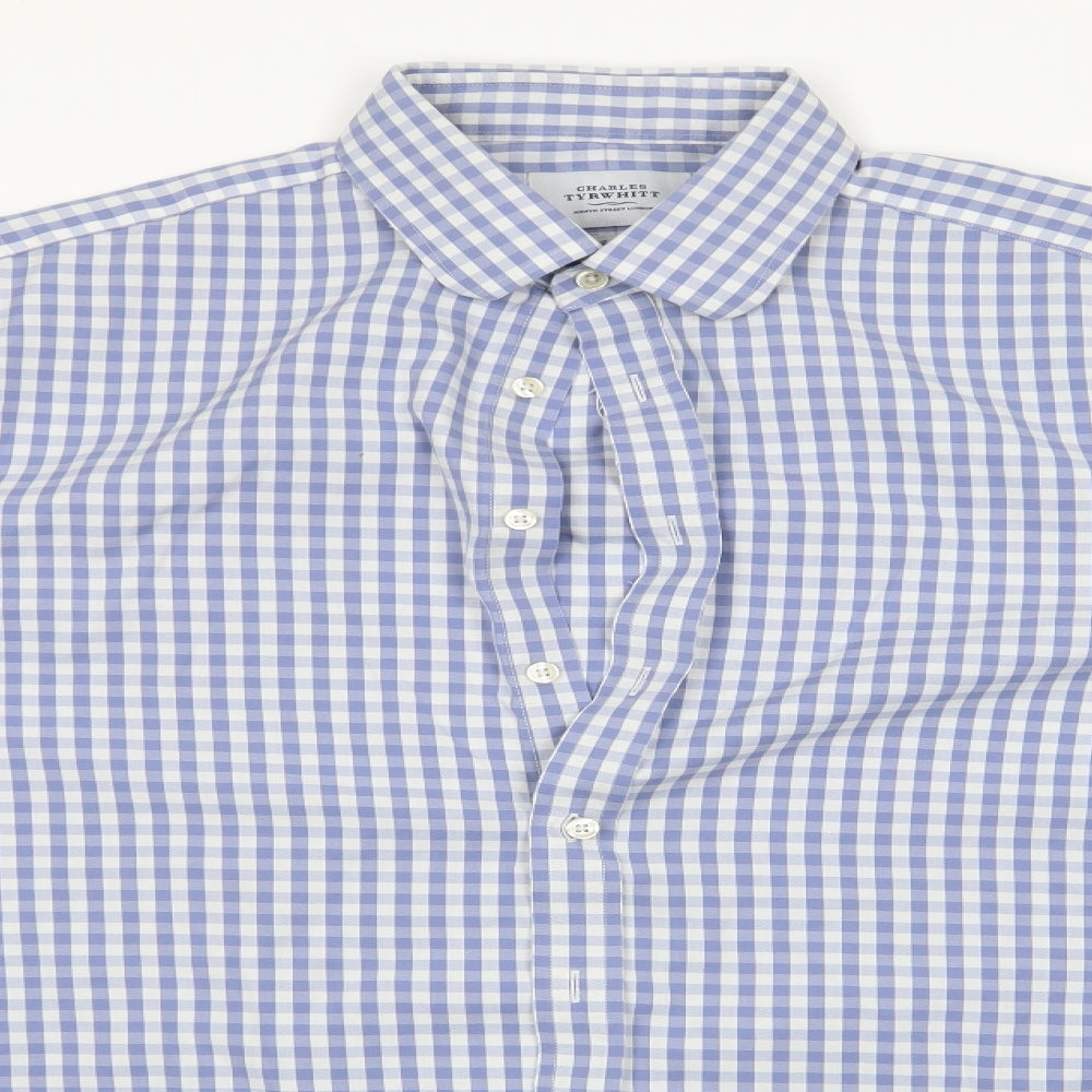 Charles Tyrwhitt Mens Black Check   Dress Shirt Size 17