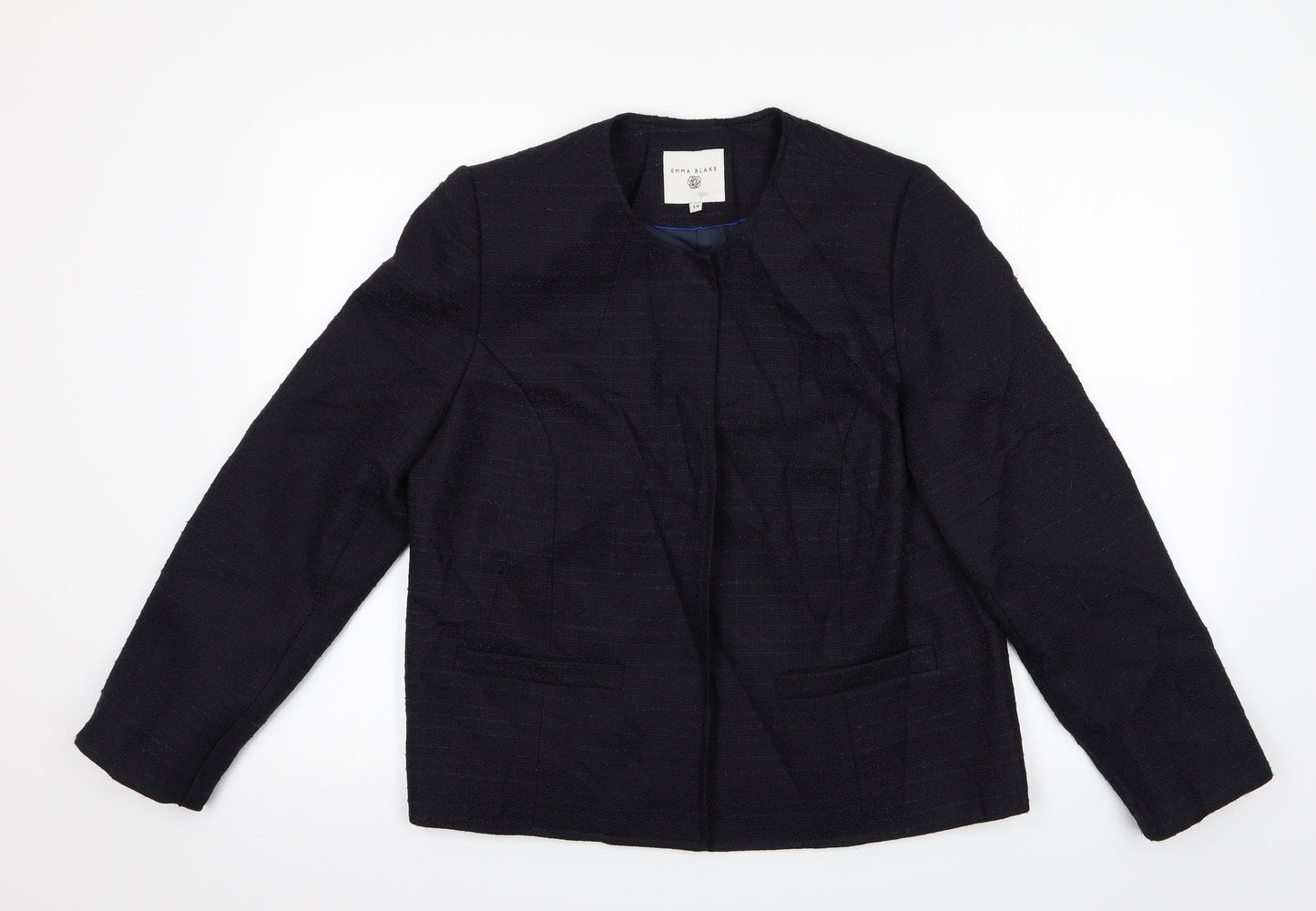 Emma Blake Womens Blue   Jacket  Size 14