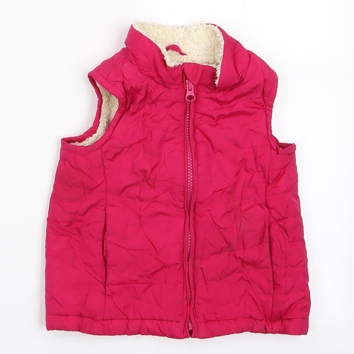 Gap Girls Pink   Gilet Coat Size 2 Years