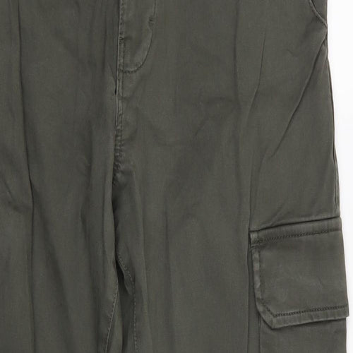 TU Mens Green   Cargo Trousers Size 34 in L30 in - Straight Tapered Leg