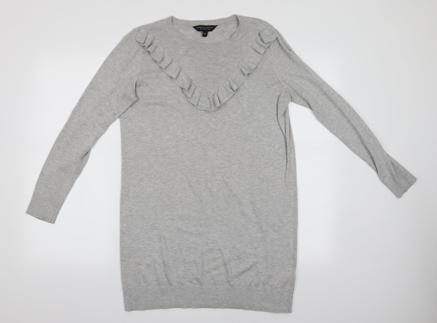 Dorothy Perkins Womens Grey   Jumper Dress  Size 10