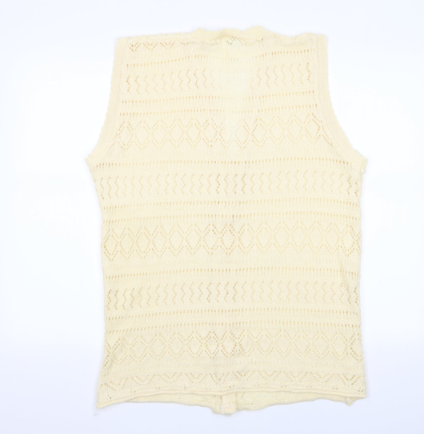 Esskay Womens Ivory   Cardigan Jumper   - Waistcoat Knit