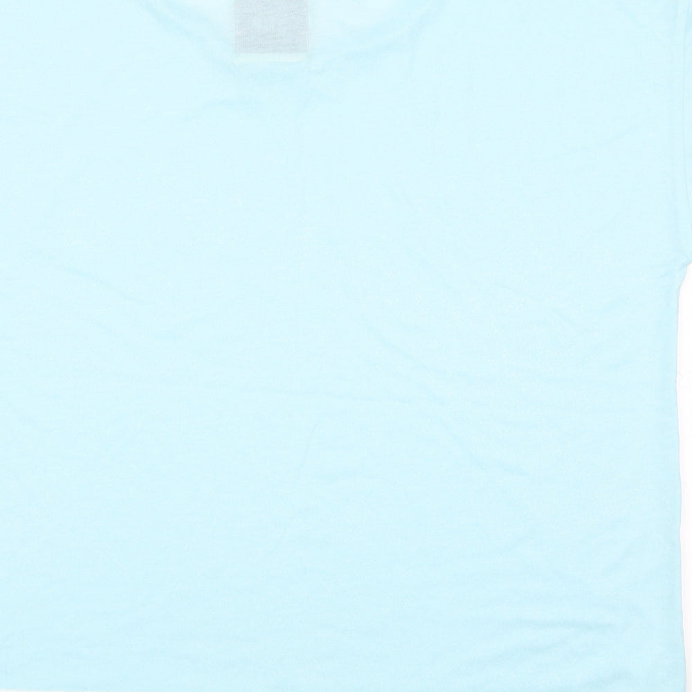 Snuggle Dream sleep Womens Blue    Pyjama Top Size L  - Lace Trim Hem