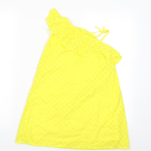 Matalan Girls Yellow Floral  A-Line  Size 7 Years