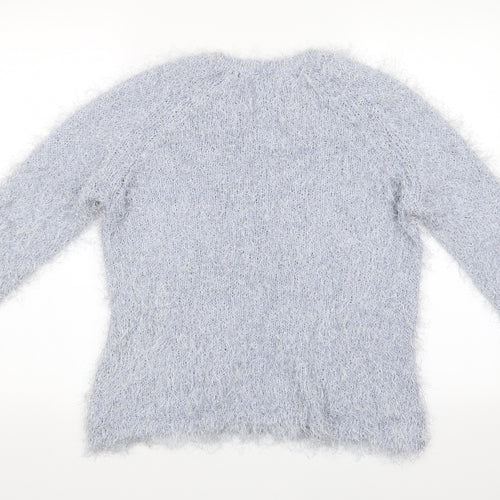Peacocks Womens Blue   Pullover Jumper Size XL  - Shimer Effect