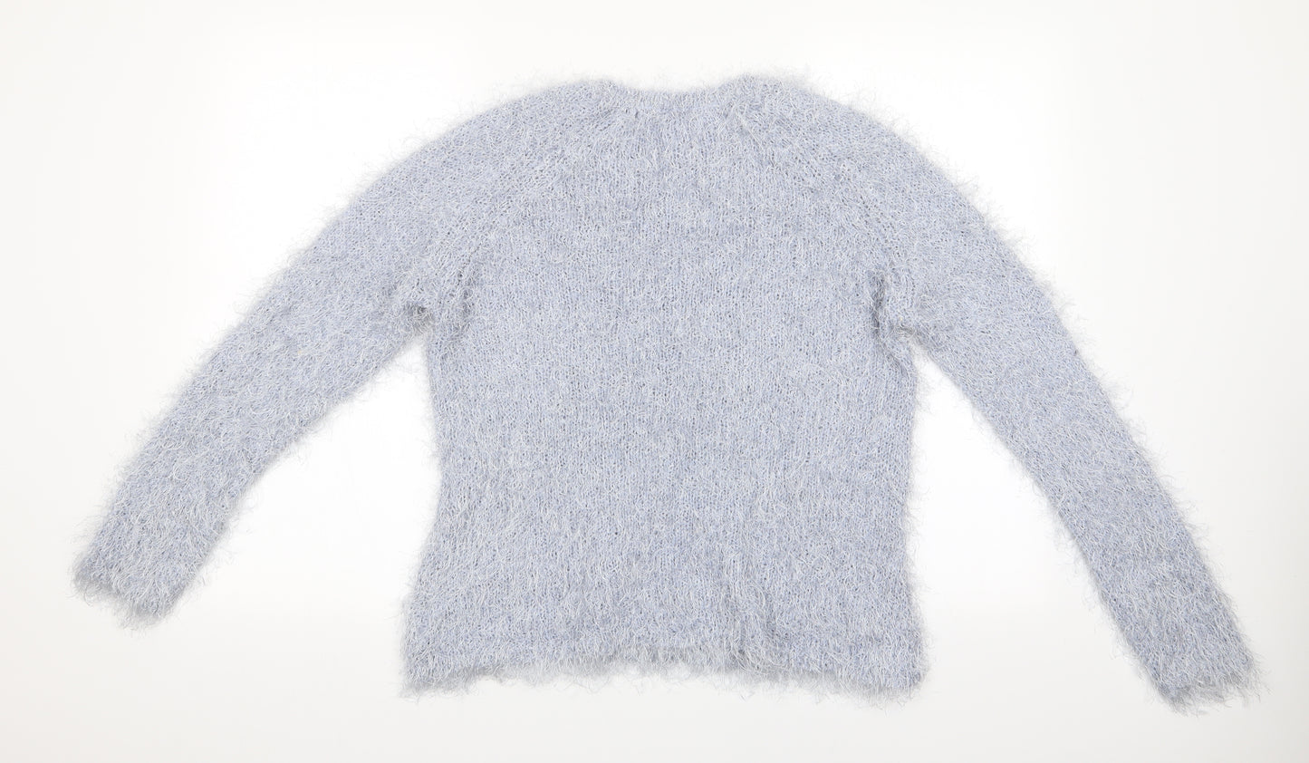 Peacocks Womens Blue   Pullover Jumper Size XL  - Shimer Effect