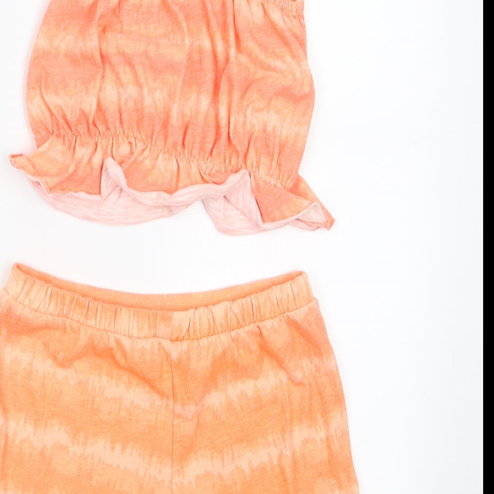 George Girls Orange   Skirt/ Skort Set Outfit/Set Size 6-7 Years