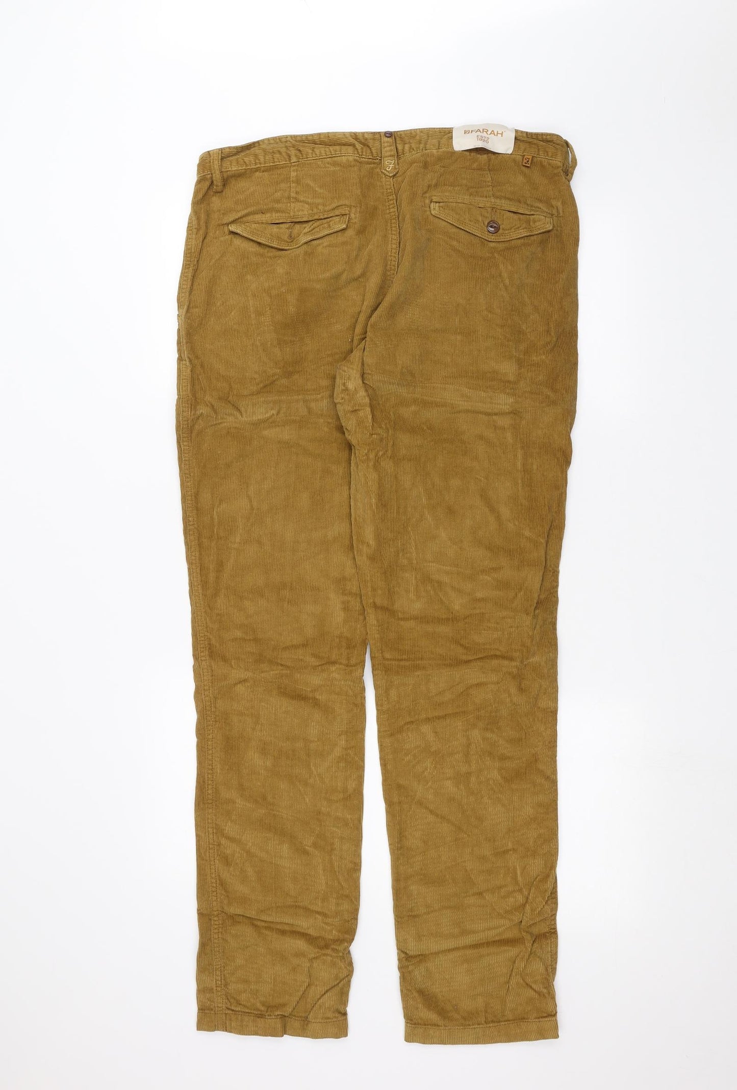 Farah Mens Brown   Straight Jeans Size 34 in L34 in