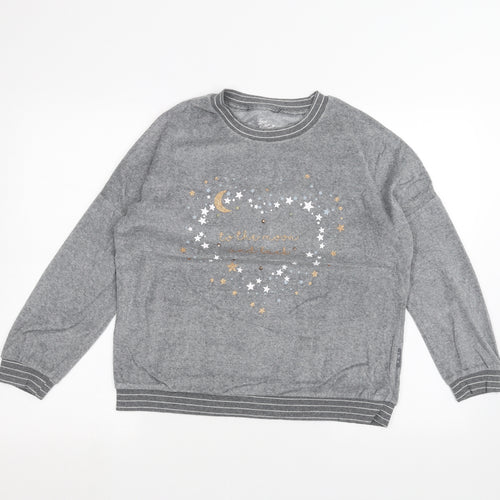 Primark Womens Grey   Pullover Jumper Size 8  - Love to lounge