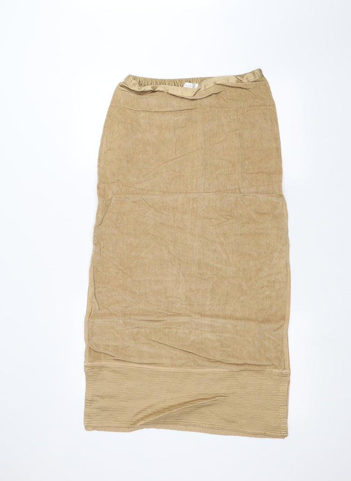sarah Womens Brown A-Line Skirt Size S