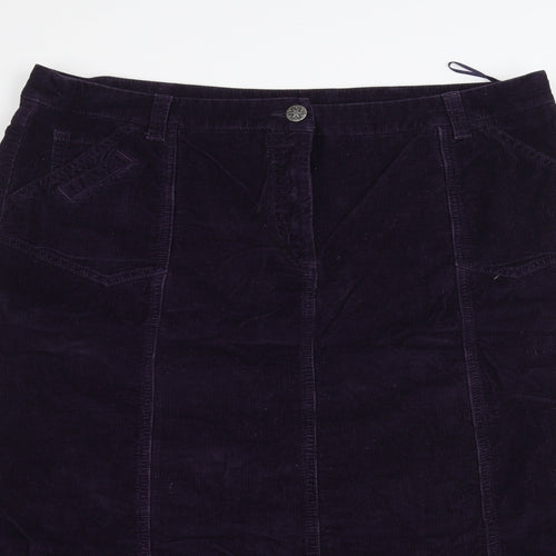 Per Una Womens Purple   A-Line Skirt Size 18
